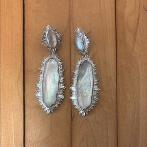 Kendra Scott Katrina earrings worn one for wedding